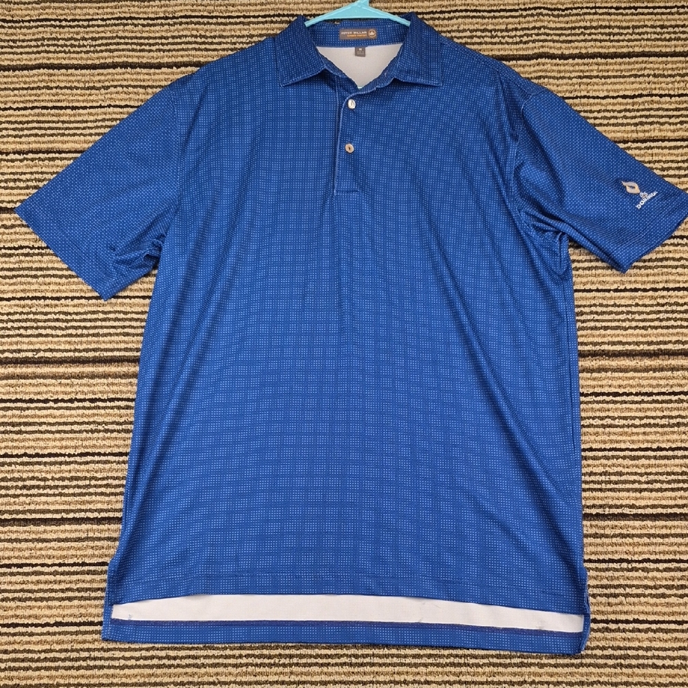 PETER‎ MILLAR Summer Comfort DOMINION Golf Course Embroidered M Mens Polo Shirt
